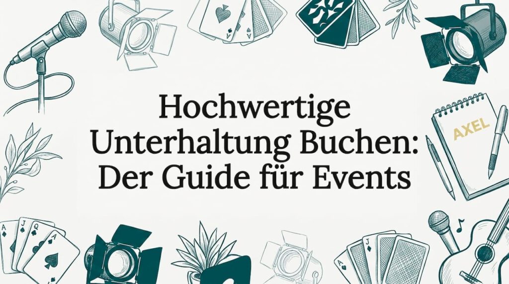 Stimmungsvolle Titelgrafik mit typischen Accessoires des Events