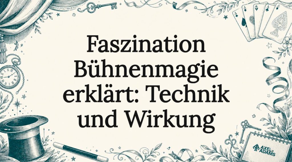 Stimmungsvolle Rahmenillustration für den Titel einer Zaubershow
