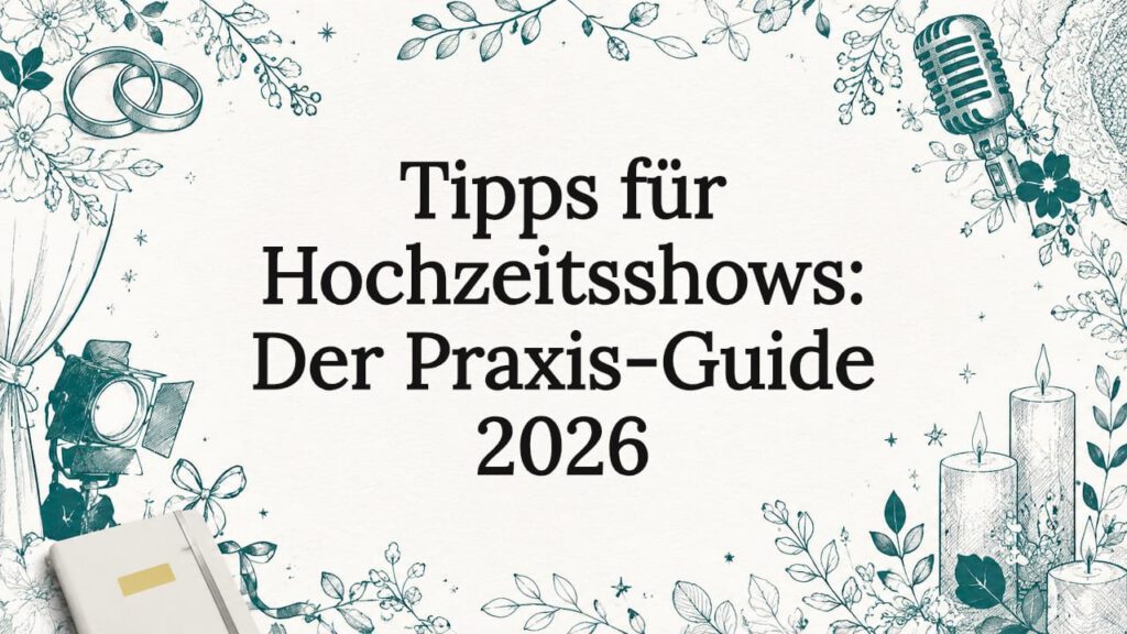 Handgezeichnete, liebevoll gestaltete Titelseite für die Hochzeit