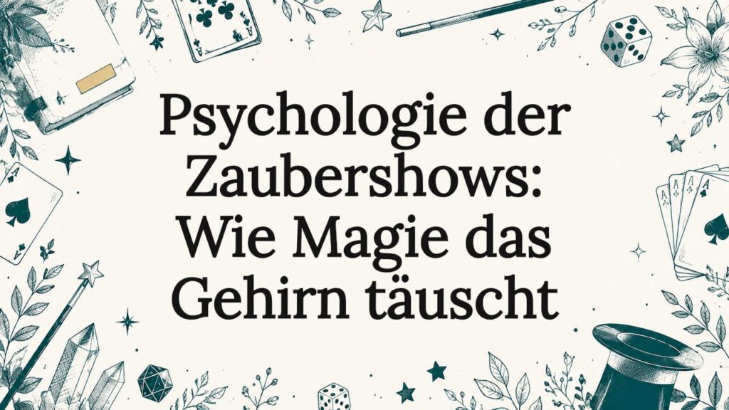 Stimmungsvolle Titelseitengrafik mit magischen Symbolen
