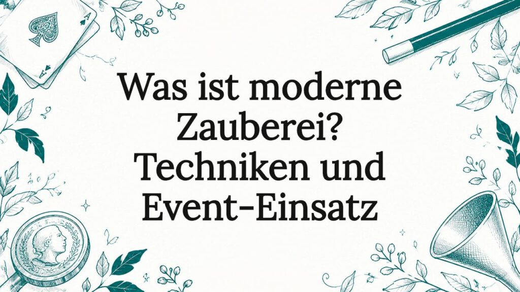 Stilvolle Titelgrafik für zeitgemäße Magie