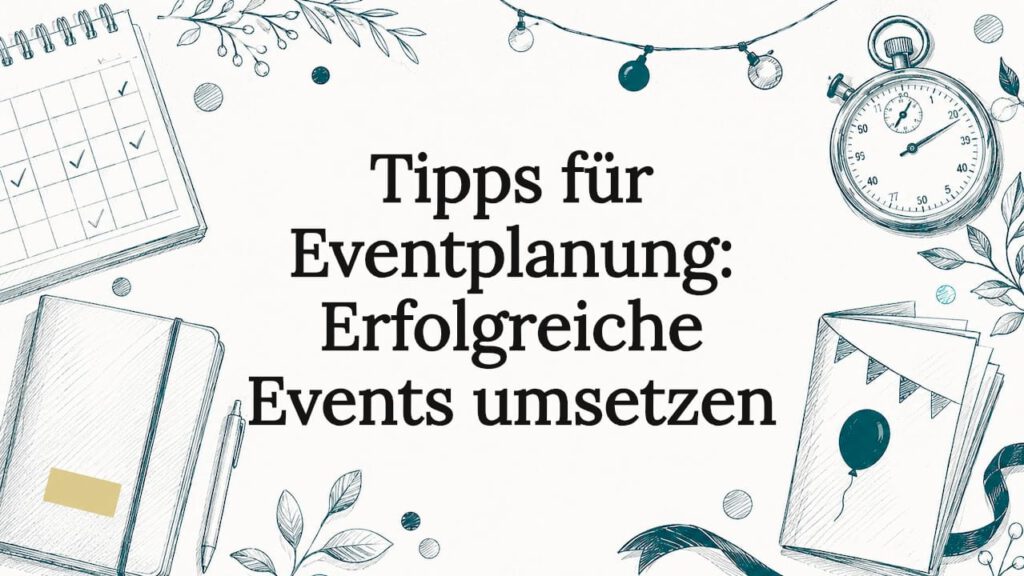 Kreatives Titelbild für stilvolle Eventgestaltung