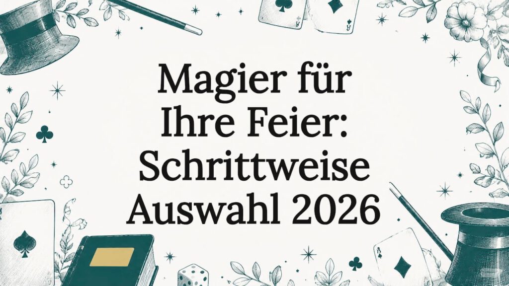 Stimmungsvolle Titelgrafik für eine magische Veranstaltung
