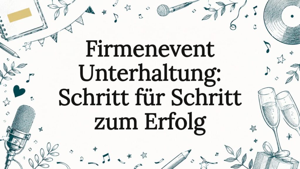 Stimmungsvolle Titelgrafik als Blickfang für Ihre Firmenveranstaltung