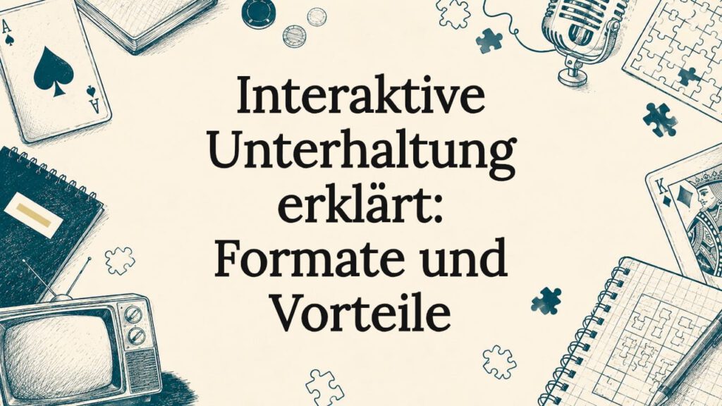 Eine ansprechend gestaltete Titelgrafik mit typischen Symbolen aus der Unterhaltungswelt setzt den Titel wirkungsvoll in Szene.