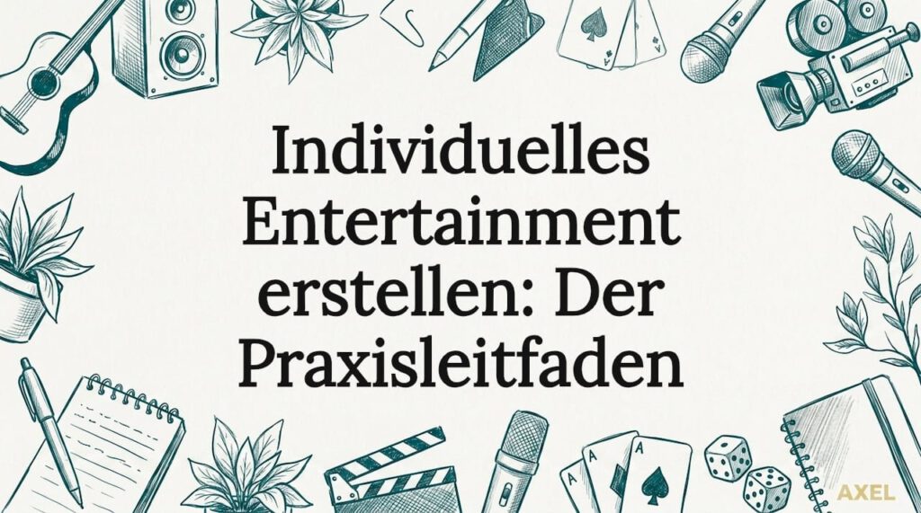 Künstlerisch gestaltete Titelseite mit liebevoll gezeichneten Elementen