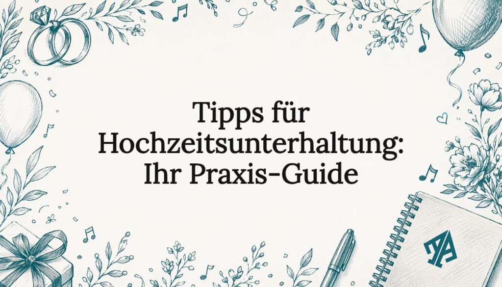 Stilvolle Illustration als Blickfang für unsere Hochzeitstipps