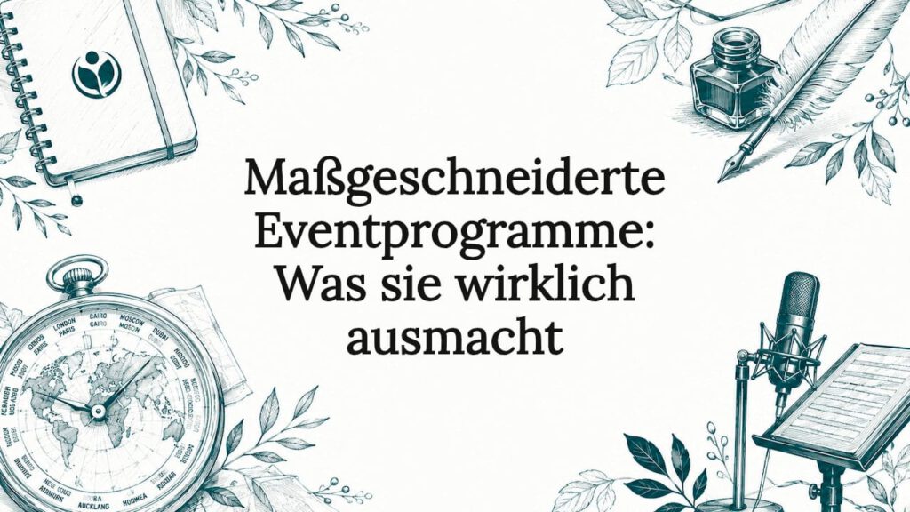 Stimmungsvolle Titelseitengrafik mit liebevoll handgezeichneten Illustrationen