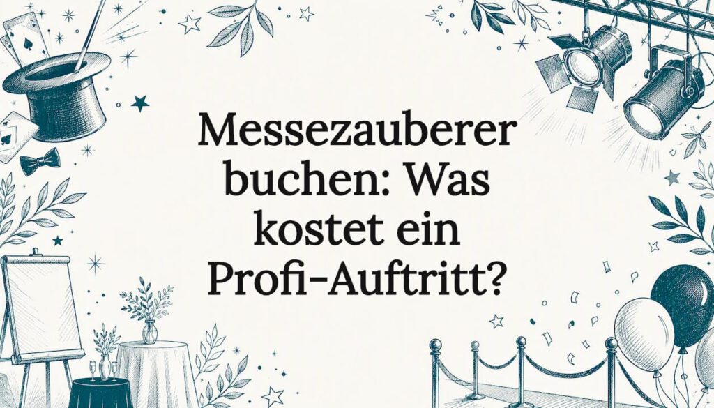Stimmungsvolle Titelgrafik mit magischen Elementen und Event-Motiven