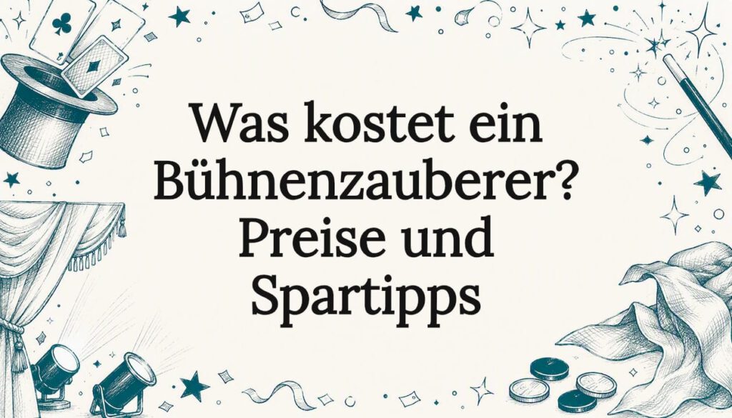 Stimmungsvolle Titelgrafik für einen Artikel rund um die Preise von Zaubershows