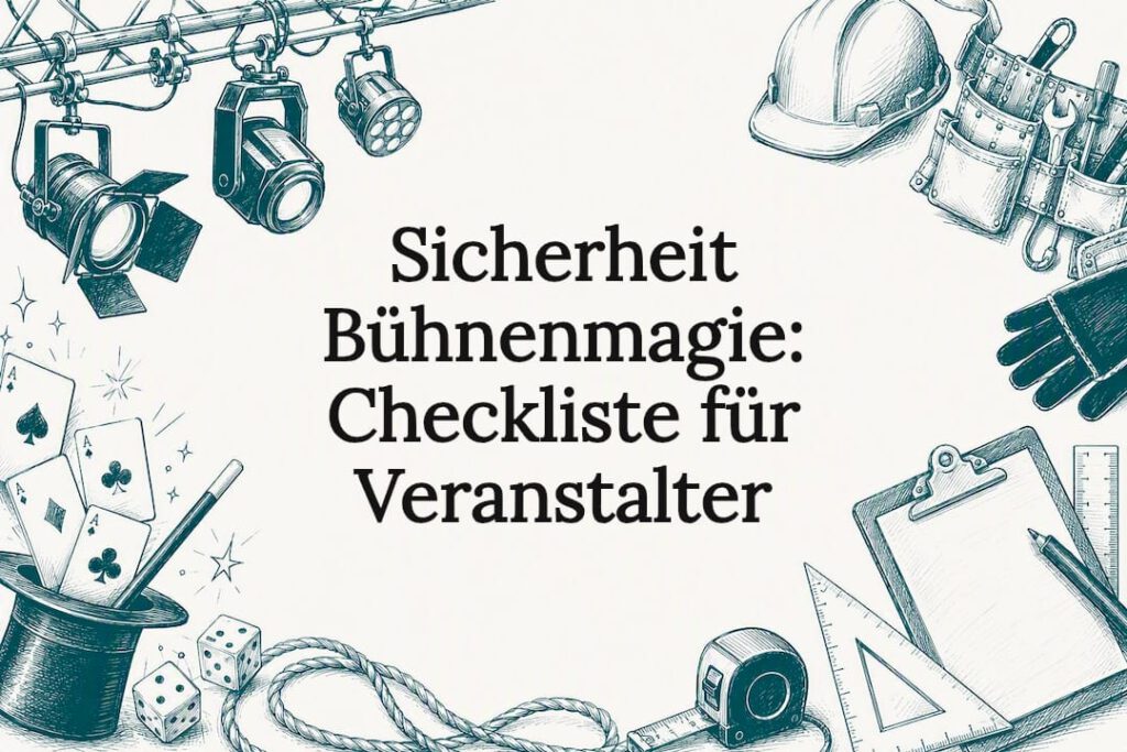 Stimmungsvolle Titelgrafik für das Thema Bühnensicherheit