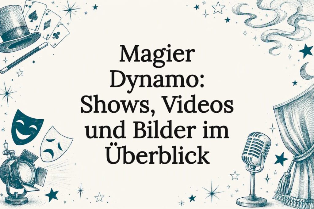 Stimmungsvolle Titelgrafik für einen Artikel rund um magische Unterhaltung